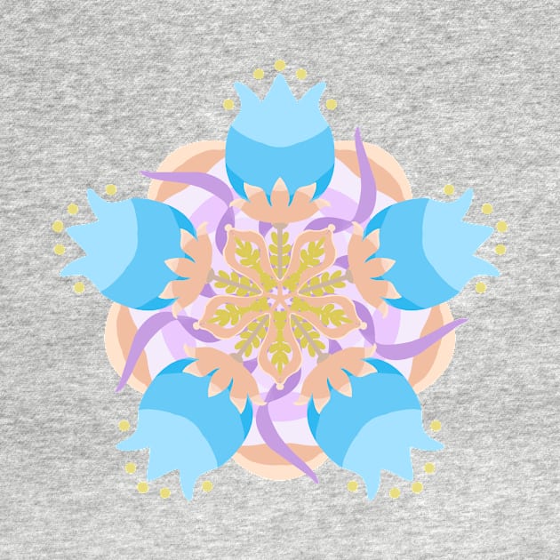 Bluebell Mandala Purple by Amalus-files